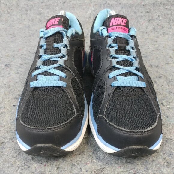 Nike Dual Fusion ST3 Womens Size 6 Running Shoe Black Blue Pink 657498-003 - Picture 3 of 10